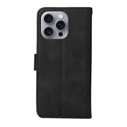 For iPhone 16 Pro Max Classic Calf Texture Flip Leather Phone Case(Black) - iPhone 16 Pro Max Cases by buy2fix | Online Shopping UK | buy2fix