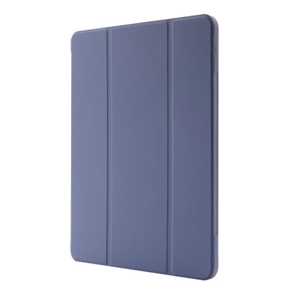 For iPad Pro 13 2024 Skin Feel Tri-fold Leather Tablet Case with Pen Slot(Lavender) - iPad Pro 13 2024 Cases by buy2fix | Online Shopping UK | buy2fix