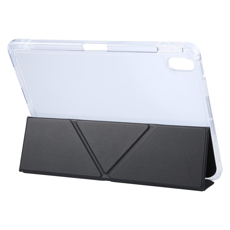 For iPad Air 13 2024 / Pro 12.9 GEBEI Deformation Leather Tablet Case(Black) - iPad Air 13 2024 Cases by GEBEI | Online Shopping UK | buy2fix