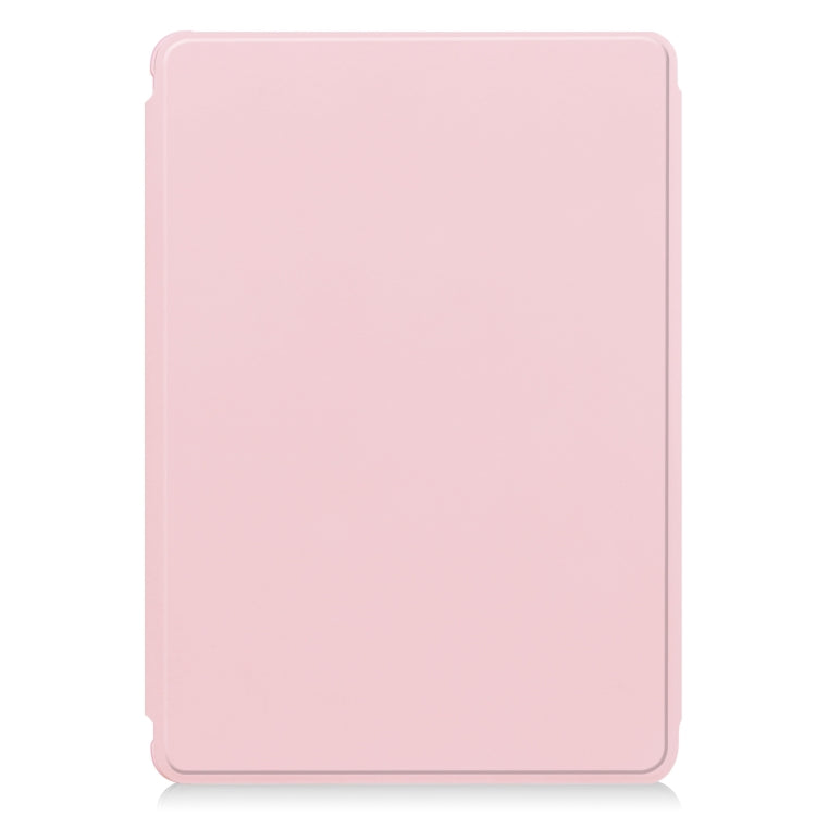 For iPad Air 13 2024 Transparent Rotation Smart Leather Tablet Case(Pink) - iPad Air 13 2024 Cases by buy2fix | Online Shopping UK | buy2fix