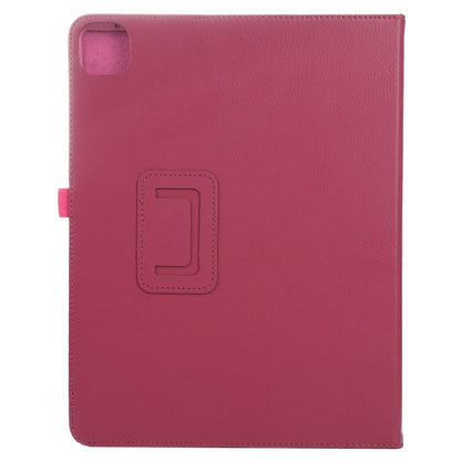 For iPad Air 11 2024 Litchi Texture Solid Color Leather Tablet Case(Rose Red) - iPad Air 11 2024 Cases by buy2fix | Online Shopping UK | buy2fix