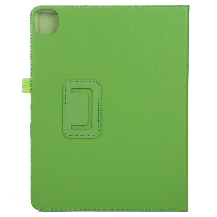 For iPad Air 11 2024 Litchi Texture Solid Color Leather Tablet Case(Green) - iPad Air 11 2024 Cases by buy2fix | Online Shopping UK | buy2fix