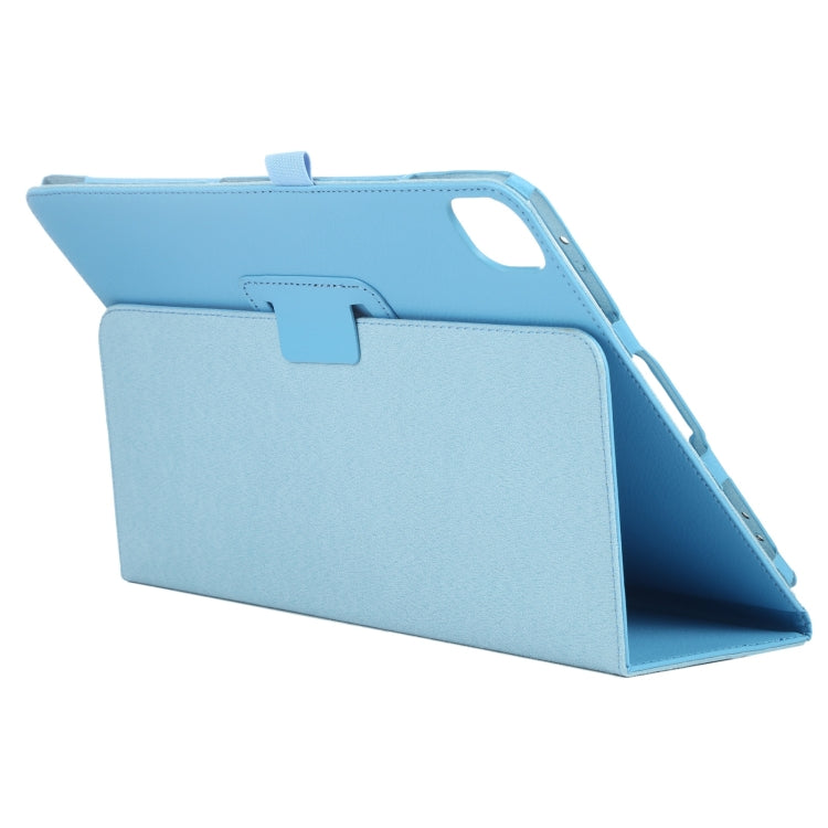 For iPad Air 11 2024 Litchi Texture Solid Color Leather Tablet Case(Sky Blue) - iPad Air 11 2024 Cases by buy2fix | Online Shopping UK | buy2fix