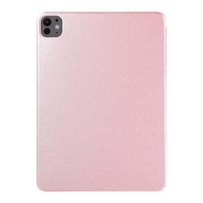 For iPad Pro 11 2024 Double-sided Clip Non-buckle Magnetic PU Smart Tablet Case(Rose Gold) - iPad Pro 11 2024 Cases by buy2fix | Online Shopping UK | buy2fix