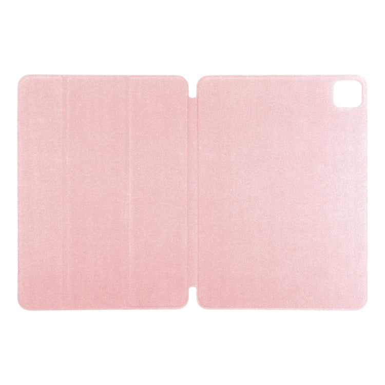 For iPad Pro 11 2024 Double-sided Clip Non-buckle Magnetic PU Smart Tablet Case(Rose Gold) - iPad Pro 11 2024 Cases by buy2fix | Online Shopping UK | buy2fix