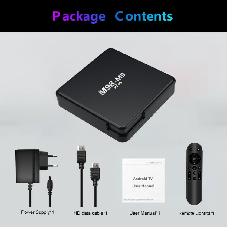 M98-M9 Quad-core ARM Cortex-A53 WiFi Bluetooth 4K HD Android TV Box, RAM:2GB+8GB(AU Plug) - Allwinner H3 by buy2fix | Online Shopping UK | buy2fix