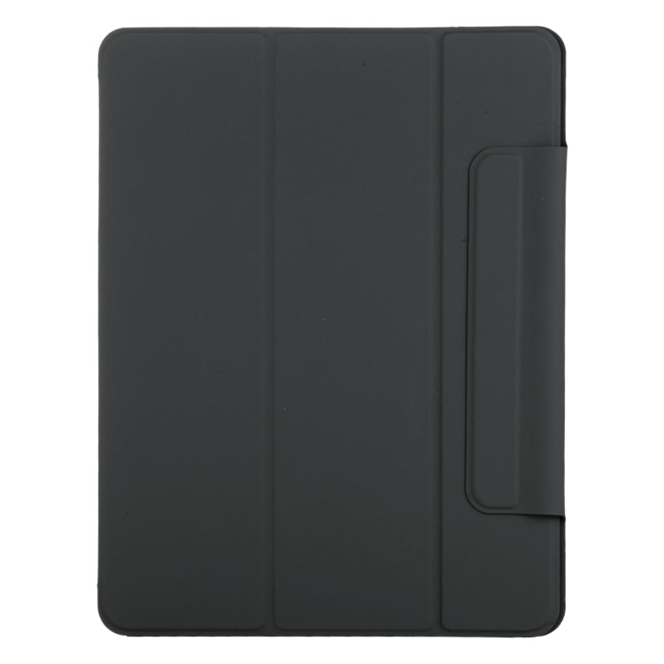 For iPad Pro 11 2024 Double-sided Clip Fixed Buckle Magnetic PU Leather Smart Tablet Case(Black) - iPad Pro 11 2024 Cases by buy2fix | Online Shopping UK | buy2fix