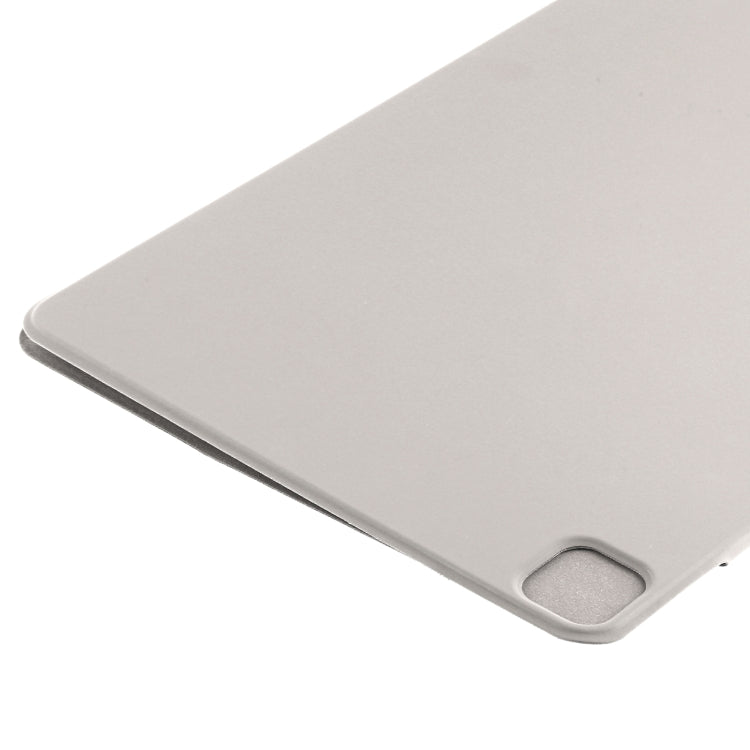 For iPad Pro 11 2024 Double-sided Clip Fixed Buckle Magnetic PU Leather Smart Tablet Case(Grey) - iPad Pro 11 2024 Cases by buy2fix | Online Shopping UK | buy2fix