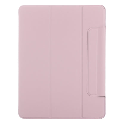 For iPad Air 13 2024 Double-sided Clip Fixed Buckle Magnetic PU Leather Smart Tablet Case(Rose Gold) - iPad Air 13 2024 Cases by buy2fix | Online Shopping UK | buy2fix