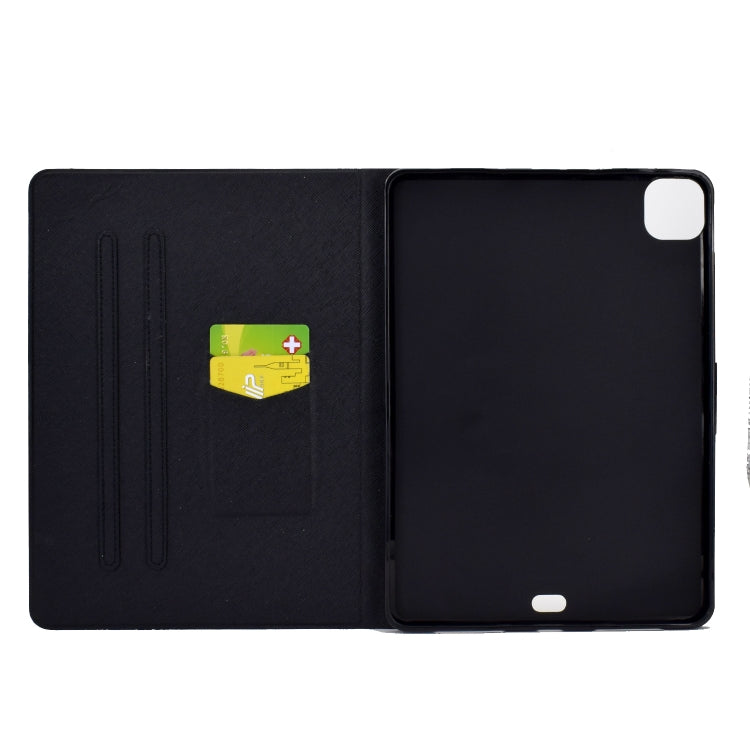 For iPad Pro 11 2024 Colored Drawing Smart Leather Tablet Case(Colored Pineapple) - iPad Pro 11 2024 Cases by buy2fix | Online Shopping UK | buy2fix