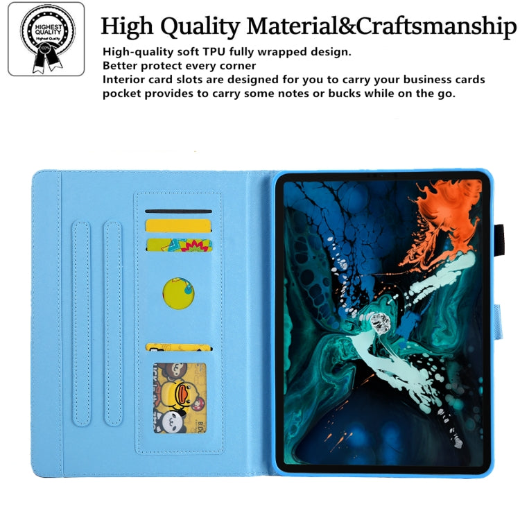 For iPad Pro 11 2024 Colored Drawing Leather Smart Tablet Case(Colorful Grid) - iPad Pro 11 2024 Cases by buy2fix | Online Shopping UK | buy2fix