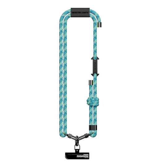 ROCK Multifunctional Luminous Phone Crossbody Lanyard Wrist Lanyard(Fluorescent Blue) - Lanyards & Wrist Straps by ROCK | Online Shopping UK | buy2fix