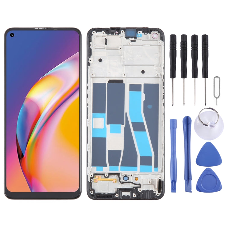 For OPPO F19 Pro+ 5G OLED LCD Screen Digitizer Full Assembly with Frame - LCD Screen by buy2fix | Online Shopping UK | buy2fix