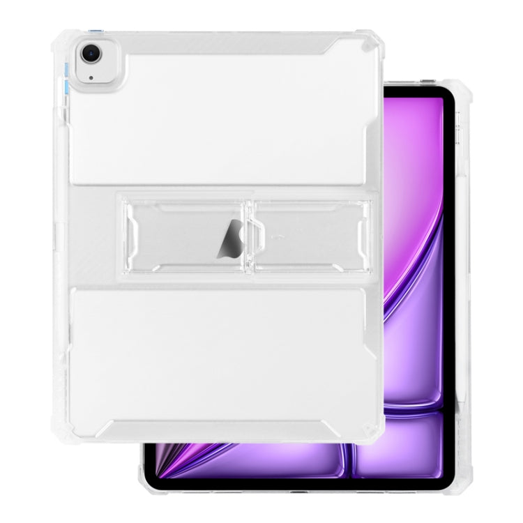 For iPad Air 11 2024 TPU Hybrid PC Airbag Tablet Case with Pen Slots(Transparent) - iPad Air 11 2024 Cases by buy2fix | Online Shopping UK | buy2fix