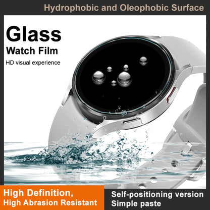 For Samsung Galaxy Watch4 44mm IMAK Tempered Glass Watch Protective Film Self-contained Positioning Version - Screen Protector by imak | Online Shopping UK | buy2fix