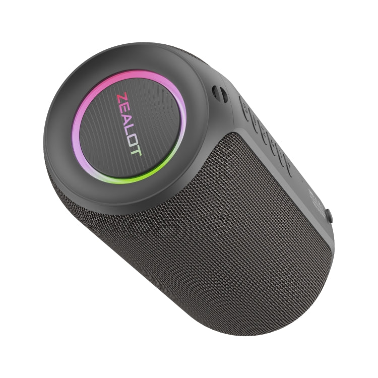 Zealot S32 Max 20W High Power Bluetooth Speaker with RGB Light(Grey) - Desktop Speaker by ZEALOT | Online Shopping UK | buy2fix