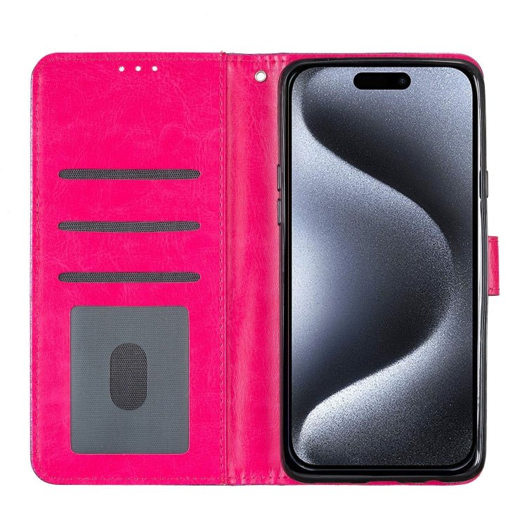 For iPhone 16 Pro Glitter Powder Flip Leather Phone Case(Rose Red) - iPhone 16 Pro Cases by buy2fix | Online Shopping UK | buy2fix