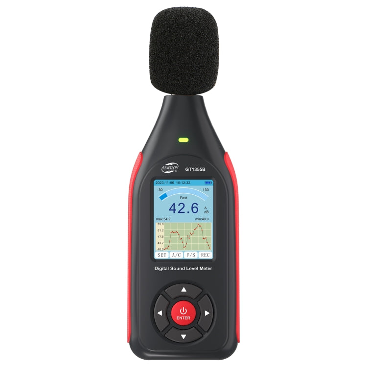 BENETECH GT1355B LCD Display Decibel Tester - Light & Sound Meter by BENETECH | Online Shopping UK | buy2fix