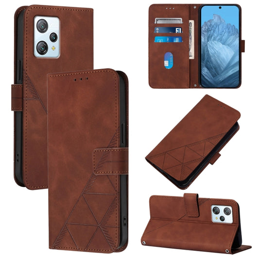 For Blackview A53 Crossbody 3D Embossed Flip Leather Phone Case(Brown) - More Brand by buy2fix | Online Shopping UK | buy2fix