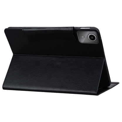 For Lenovo Xiaoxin Pad M11 2024 Cat Buckle Leather Tablet Case(Black) - Lenovo by buy2fix | Online Shopping UK | buy2fix