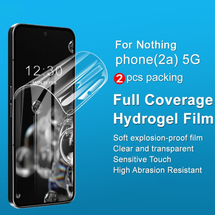 For Nothing phone 2a 5G 2pcs/Set imak Curved Full Screen Hydrogel Film Protector - Others by imak | Online Shopping UK | buy2fix