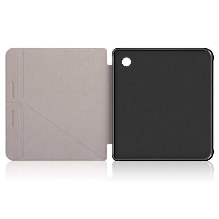 For Kobo Libra Colour 2024 Solid Color Deformation TPU Leather Smart Tablet Case(Rose Gold) - Others by buy2fix | Online Shopping UK | buy2fix