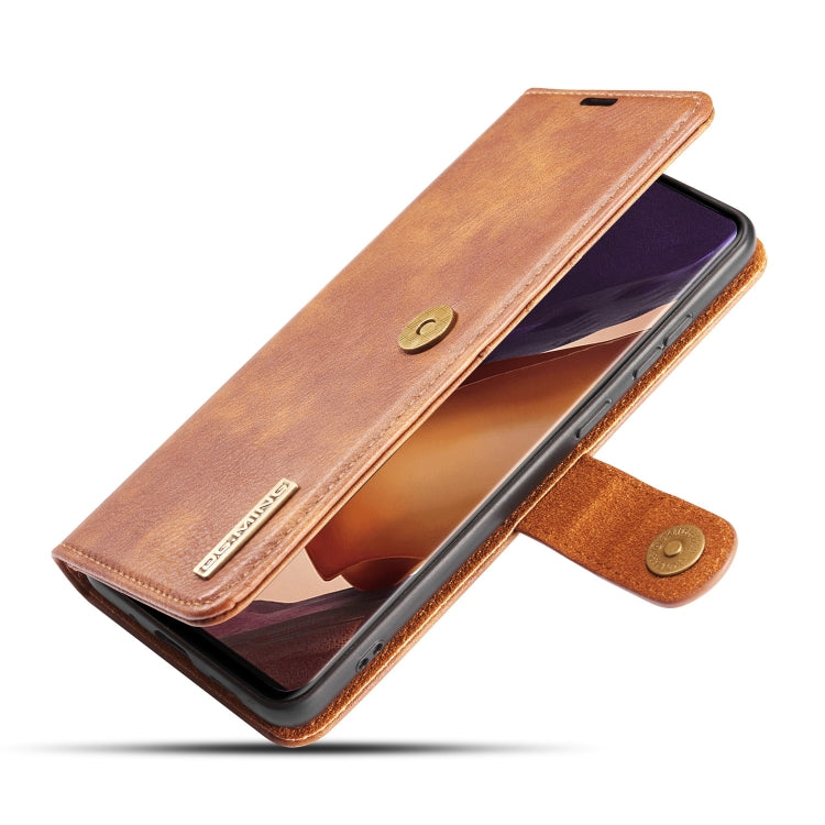 For Samsung Galaxy Note20 Ultra DG.MING Crazy Horse Texture Flip Detachable Magnetic Leather Case with Holder & Card Slots & Wallet(Brown) - Galaxy Note20 Ultra Cases by DG.MING | Online Shopping UK | buy2fix