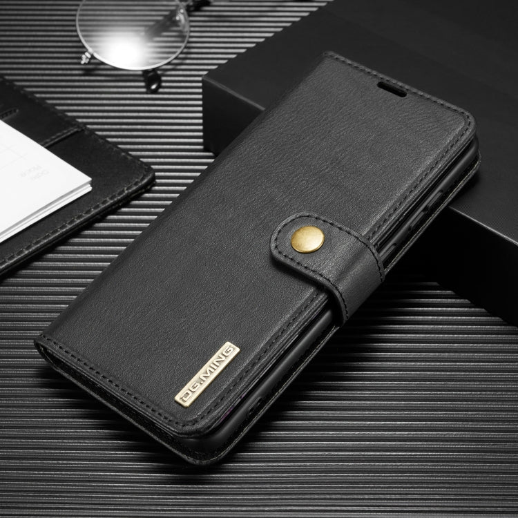 For Samsung Galaxy Note20 DG.MING Crazy Horse Texture Flip Detachable Magnetic Leather Case with Holder & Card Slots & Wallet(Black) - Galaxy Note20 Cases by DG.MING | Online Shopping UK | buy2fix