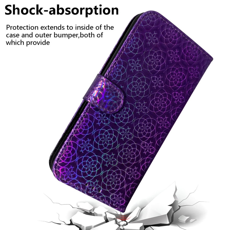 For Xiaomi Redmi K70 / K70 Pro Colorful Magnetic Buckle Leather Phone Case(Purple) - K70 Cases by buy2fix | Online Shopping UK | buy2fix