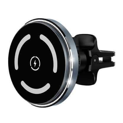 M68 15W Magnetic Wireless Charging Car Holder(Dark Grey) - Wireless Charger Holders by buy2fix | Online Shopping UK | buy2fix