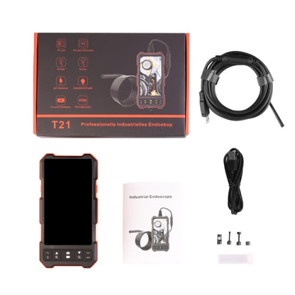 T21 4.5 inch IPS Color Screen 5.5mm Single Camera Split Hard Cable Industrial Endoscope, Length:2m(Black Red) -  by buy2fix | Online Shopping UK | buy2fix