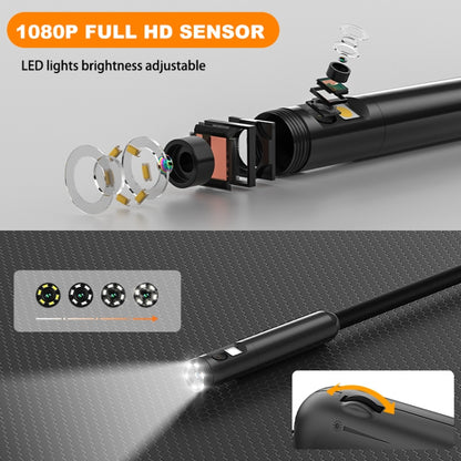 Y15 8mm Single Camera WiFi Connected Hard Cable HD Industrial Endoscope, Length:2m(Black) -  by buy2fix | Online Shopping UK | buy2fix