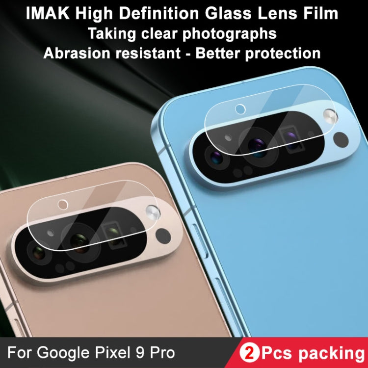 For Google Pixel 9 Pro 2pcs/Set imak HD Glass Lens Film, Scaled Down Version - Other by imak | Online Shopping UK | buy2fix