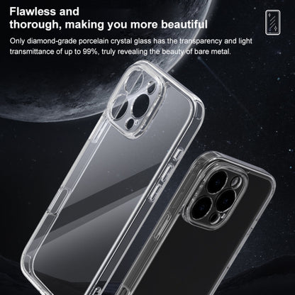 For iPhone 16 Plus Four Corner Airbag Transparent Glass Phone Case - iPhone 16 Plus Cases by buy2fix | Online Shopping UK | buy2fix