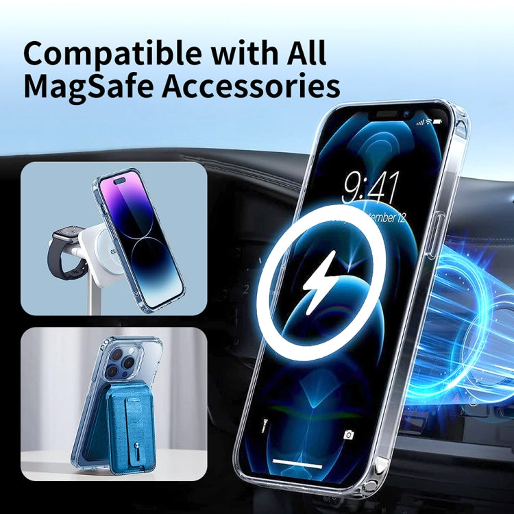 For iPhone 14 Pro ViLi MAG-C Series MagSafe Magnetic PC + TPU Phone Case(Transparent) - iPhone 14 Pro Cases by ViLi | Online Shopping UK | buy2fix