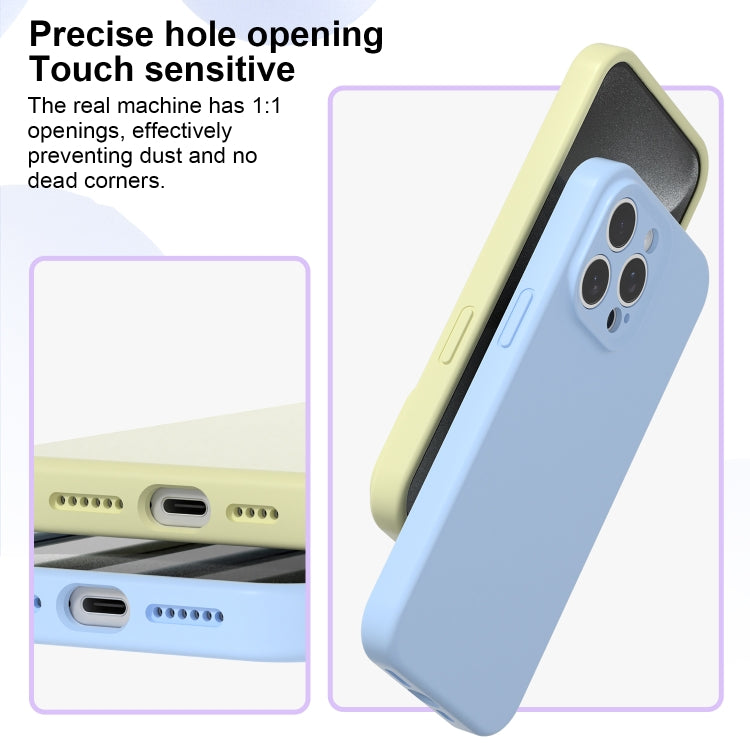 For iPhone 16 Pro Max Precise Hole Liquid Silicone Jelly Color Full Coverage Phone Case(Sunflower Color) - iPhone 16 Pro Max Cases by buy2fix | Online Shopping UK | buy2fix