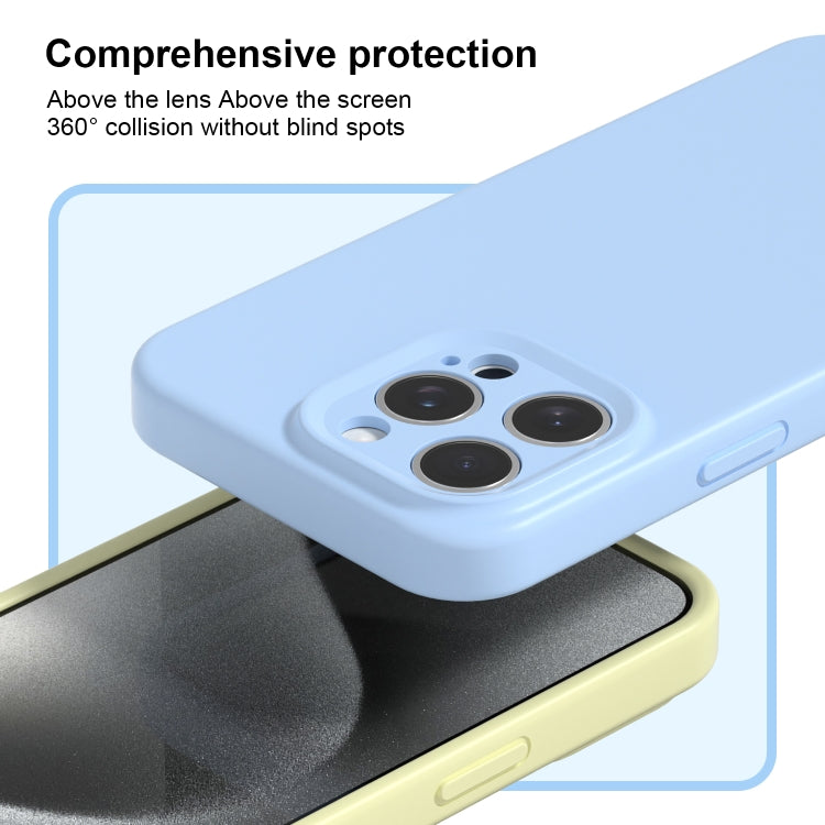 For iPhone 16 Plus Precise Hole Liquid Silicone Jelly Color Full Coverage Phone Case(Khaki) - iPhone 16 Plus Cases by buy2fix | Online Shopping UK | buy2fix