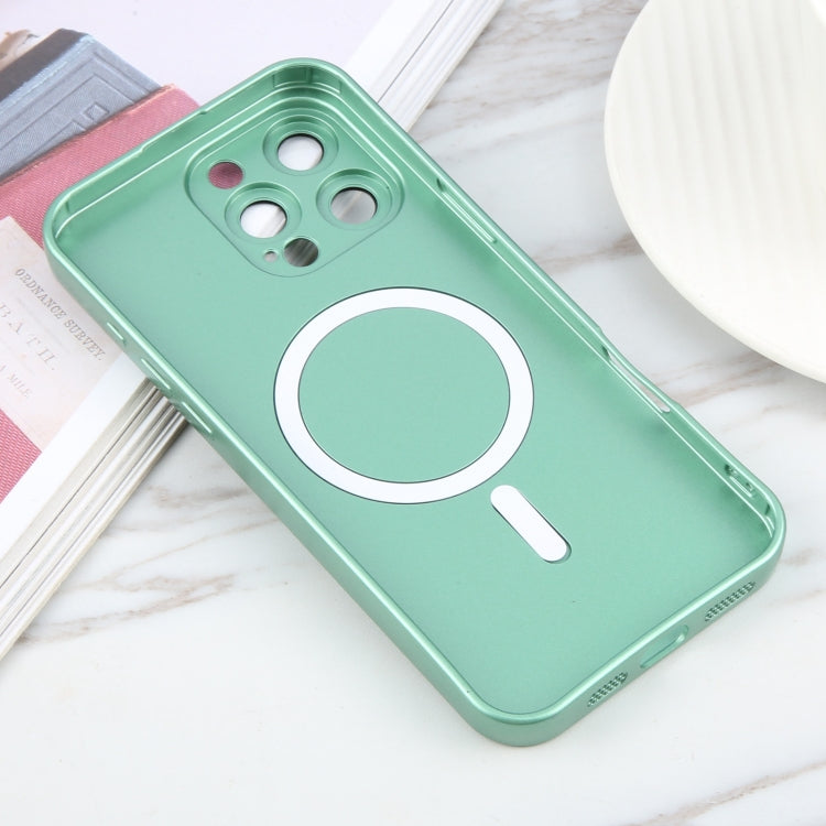 For iPhone 16 Pro Liquid TPU Silicone Solid Color MagSafe Phone Case(Green) - iPhone 16 Pro Cases by buy2fix | Online Shopping UK | buy2fix