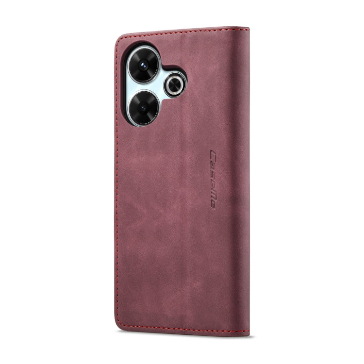 For Redmi 13 CaseMe 013 Multifunctional Horizontal Flip Leather Phone Case(Wine Red) - Redmi 13 Cases by CaseMe | Online Shopping UK | buy2fix