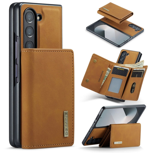 For Samsung Galaxy Z Fold6 DG.MING M1 Series 3-Fold Multi Card Wallet + Magnetic Phone Case(Brown) - Galaxy Z Fold6 5G Cases by DG.MING | Online Shopping UK | buy2fix