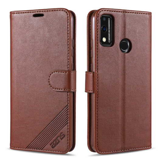 For Huawei Honor 9X Lite AZNS Sheepskin Texture Horizontal Flip Leather Case with Holder & Card Slots & Wallet(Brown) - Honor Cases by AZNS | Online Shopping UK | buy2fix