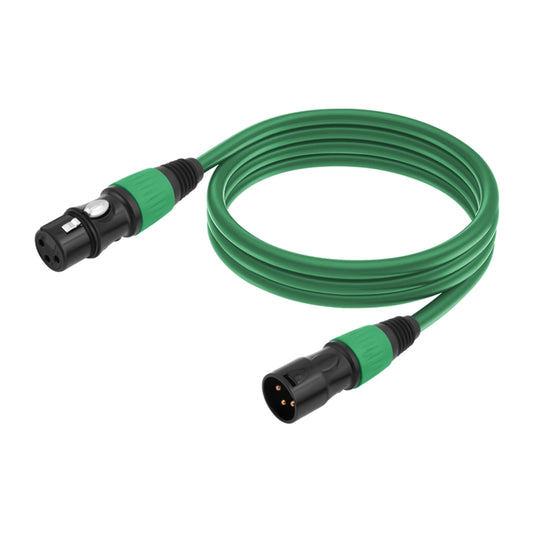 JC1015 XLR 3pin Male to Female Audio Cable, Length:1m(Green) - Microphone Audio Cable & Connector by buy2fix | Online Shopping UK | buy2fix