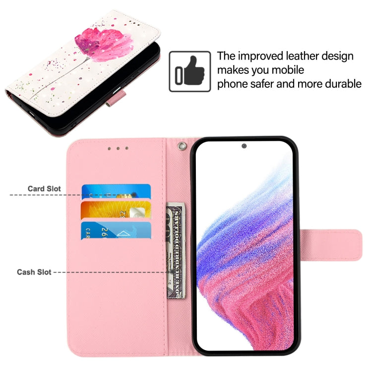 For Redmi K70 Ultra 5G Global 3D Painting Horizontal Flip Leather Phone Case(Flower) - Xiaomi Cases by buy2fix | Online Shopping UK | buy2fix