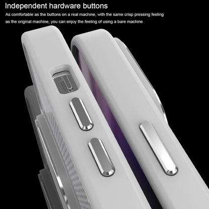 For iPhone 16 Pro Max Carbon Fiber Texture MagSafe Magnetic Shockproof Phone Case(Purple) - iPhone 16 Pro Max Cases by buy2fix | Online Shopping UK | buy2fix