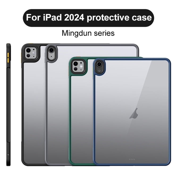 For iPad Pro 11 2024 Ming Shield Series PC Hybrid TPU Tablet Case(Blue) - iPad Pro 11 2024 Cases by buy2fix | Online Shopping UK | buy2fix