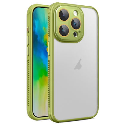 For iPhone 16 Pro Side Cooling Skin Feel Frosted Phone Case(Green) - iPhone 16 Pro Cases by buy2fix | Online Shopping UK | buy2fix