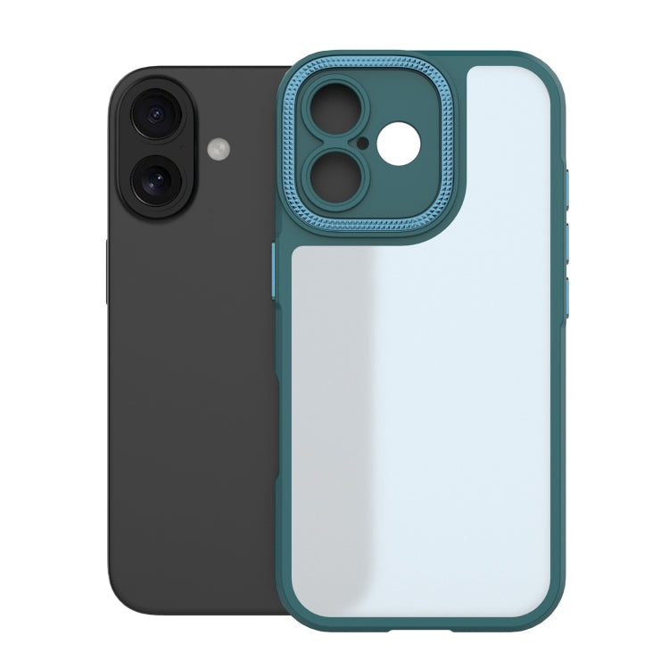 For iPhone 16 Bodyguard Micro Matte PC Hybrid TPU Phone Case(Green) - iPhone 16 Cases by buy2fix | Online Shopping UK | buy2fix