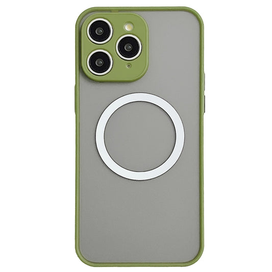 For iPhone 11 Pro Hawkeye Skin Feel MagSafe Phone Case(Army Green) - iPhone 11 Pro Cases by buy2fix | Online Shopping UK | buy2fix