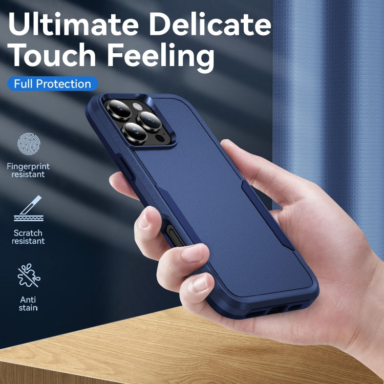 For iPhone 16 Pro Pioneer Armor Heavy Duty PC + TPU Phone Case(Blue) - iPhone 16 Pro Cases by buy2fix | Online Shopping UK | buy2fix