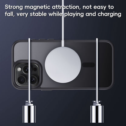 For iPhone 16 Pro Frosted MagSafe Magnetic Phone Case(Grey) - iPhone 16 Pro Cases by buy2fix | Online Shopping UK | buy2fix